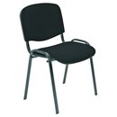 Besucherstuhl Entero, stapelbar bis 12 Stck, schwarz
