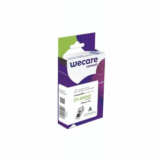 Schriftband Wecare, Kompatibel, 45013, 12mmx7m, schwarz/weiß