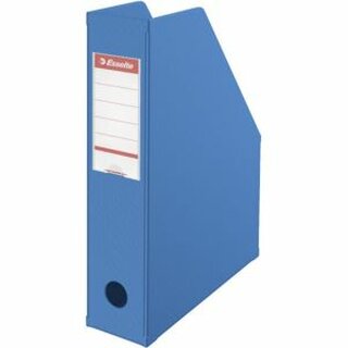 Stehsammler Esselte 56005, aus Pappe mit PVC-Folie umschweit, blau