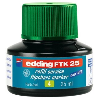 edding Nachflltusche FTK 25 4-FTK25004, fr: Flipchartmarker, grn