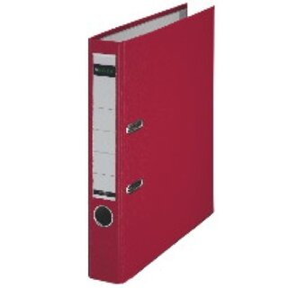 Ordner Leitz 1015, PP-kaschiert, A4, Rückenbreite: 52mm, rot