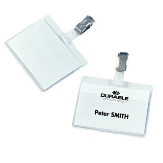 Namensschild Durable 8106, für Betriebs-/Besucherausweis,...