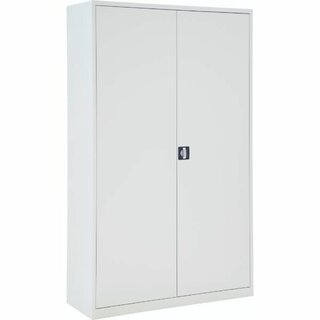 Flügeltürenschrank ECO Bisley 4 Böden, 195 x 120 cm, grau