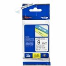 Schriftband Wecare, kompatibel mit TZE-221, schwarz/wei