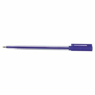 Kugelschreiber Micron Pen Einweg Kappe Strichstrke 0.7mm blau