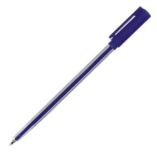 Kugelschreiber Micron Pen Einweg Kappe Strichstrke 0.7mm blau