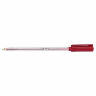 Kugelschreiber Micron Pen Einweg Kappe Strichstrke 0.7mm rot