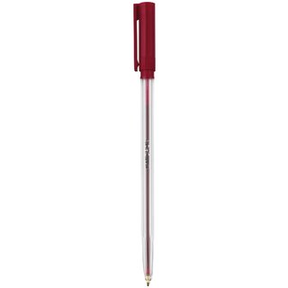 Kugelschreiber Micron Pen Einweg Kappe Strichstrke 0.7mm rot