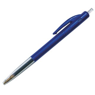 Kugelschreiber BIC M10 Einweg Druckmechanik, Strichstrke 0,4mm, blau