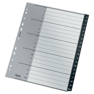 Registerbltter A-Z, Leitz, 12070000, A4, Schwarz, klimaneutral