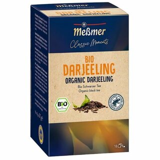 Tee Meßmer 106679, Bio Tee Darjeeling, 18 Stück