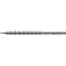 Bleistift Faber-Castell 117013 2001, B, silbergrau...