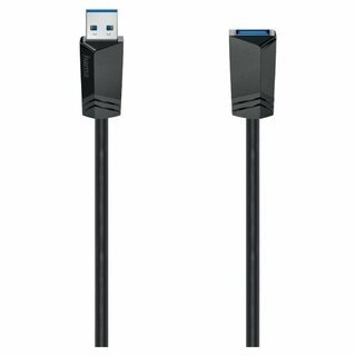 USB 3.0 Verlängerungskabel Hama 1.5m, 5Gbit/s,...