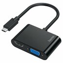 Video-Adapter, Hama, 2in1, USB-C-Stecker - VGA & HDMI...