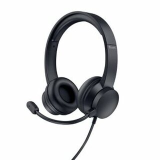 On-Ear Headset, Trust, HS-200 24186, Schwarz, Mute-Taste, USB-A, 1.8m Kabellnge