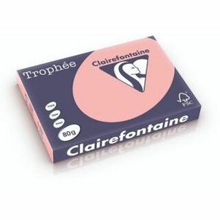 Clairefontaine Kopierpap.Trophe Color A3 80g pastell Heckenrose 500 Blatt