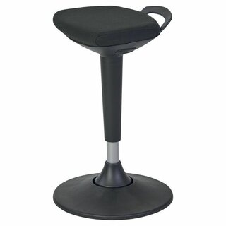 Ergonomischer Hocker Alba MHFLEXY N, Sitz- und Stehhocker, bis 130kg, schwarz