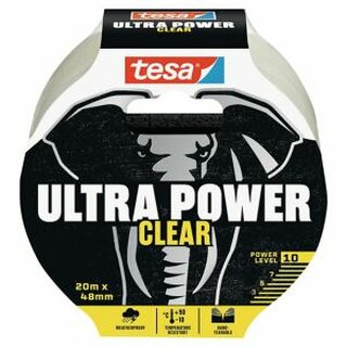 Reparaturband Tesa 56497 Ultra Power Clear, 10 m x 48 mm, transparent