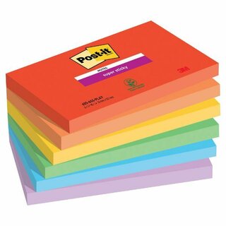 Note PostIt 7 655-6SSPlay ss, 6 x 127 mm, 6 Stück