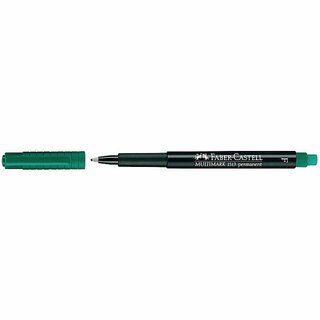 OHP-Stift Faber-Castell 151363 Multimark F, wasserfest, 0,6mm, grn