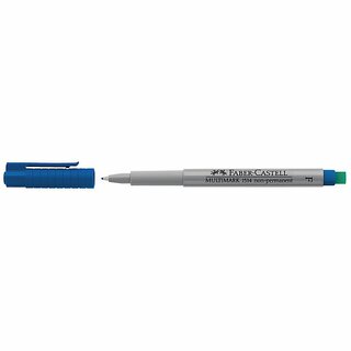 OHP-Stift Faber-Castell 151451 Multimark F, wasserlslich, 0,6mm, blau