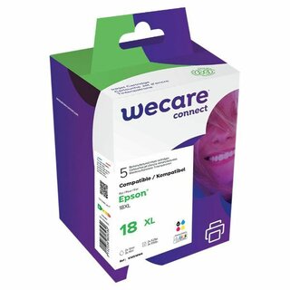 WeCare Tintenpatronen K10514W4 Epson 18XL, 2 x schwarz, cyan, magenta, gelb