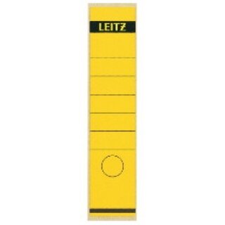 Rückenschilder Leitz 1640, lang / breit, gelb, 10 Stück