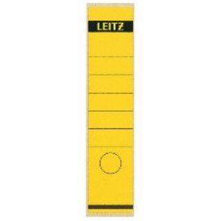 Rckenschilder Leitz 1640, lang / breit, gelb, 10 Stck