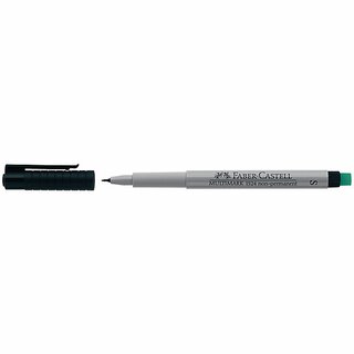 OHP-Stift Faber-Castell 152499 Multimark S, wasserlslich, 0,4mm, schwarz