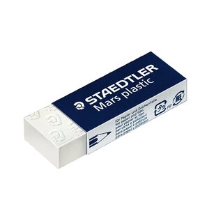 Radierer Staedtler 52650 Mars Plastic, aus Kunststoff, fr Bleistifte