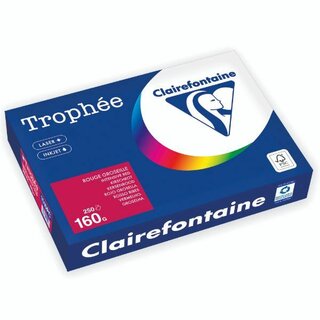 Farbpapier - Trophee - 1016C - A4 - 160 g/m² - rot - 250...