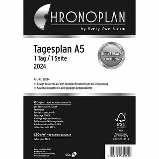 Chronoplan Jahresplaner 50226 Midi, 1T/1S, A5, Jahresset, 2026