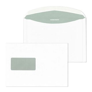 Mailmedia Kuvertierhülle C5 m.Fe. gum. weiß 162x229mm80g...