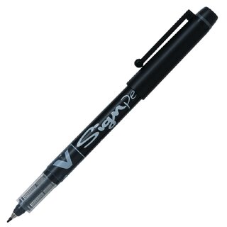 Fineliner Pilot 4102, V Signpen SW-VSP, Strichstrke: 0,6mm, schwarz