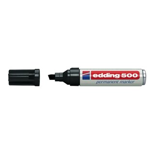 Permanentmarker edding 500, Keilspitze, Strichstärke:...