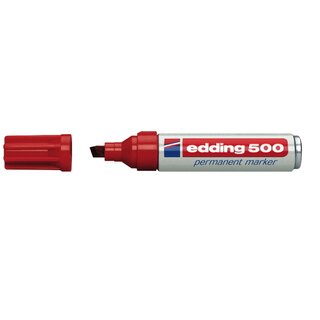 Permanentmarker edding 500, Keilspitze, Strichstärke:...