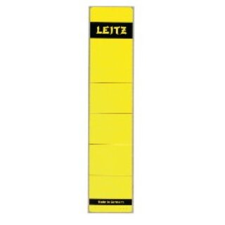 Rückenschilder Leitz 1643, kurz / schmal, gelb, 10 Stück