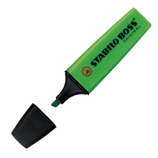 Textmarker Stabilo Boss Original 70/33, Strichstrke: 2-5mm, nachfllbar, grn