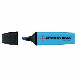 Textmarker Stabilo Boss Original 70/31, Strichstrke: 2-5mm, nachfllbar, blau