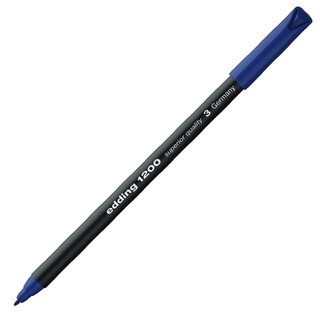 Faserschreiber edding 1200, Strichstärke: 0,5-1mm, blau