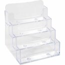 Visitenkartenhalter Exacompta, DIN A8, 4 F�cher, transparent