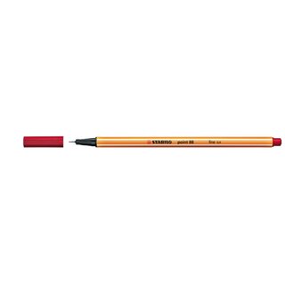 Fineliner Stabilo point 88/40, Strichstärke: 0,4mm, rot