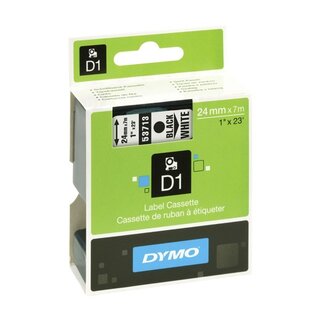 Schriftband Dymo D1 53713, Breite: 24mm, schwarz auf weiß