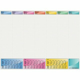 Brunnen Schreibunterlage 1070128, 58 x 43cm, Woche, 40 Blatt, 2026/2027/2028