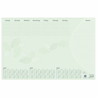 Zettler Schreibunterlage 106 Recycling, mit Kalender fr 2025, 60 x 40 cm, 2026