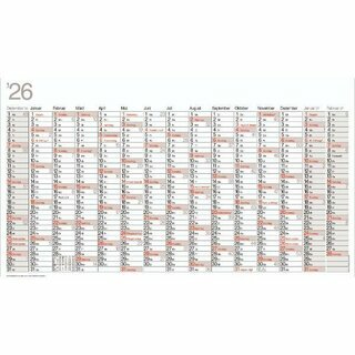 Bühner Plakatkalender OMIKRON K15, 15 M/1S, 122 x 68,5...