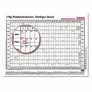 Gss Plakatkalender Nr. 1, Jahresplaner, 12 Monate, 20 x 15cm (A5), 2026