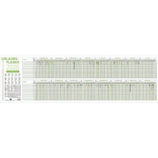 Zettler Urlaubsplaner 992 Recycling, faltbar, 100 x 29,7...
