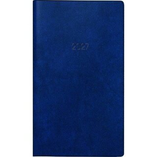 Brunnen Taschenkalender 1075028306, 1M/1S, 8,7 x 15,3cm, blau, 2027