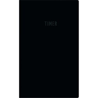 Zettler Taschenkalender 540, 1W/1S, Softcover, 9,5 x 17cm, schwarz, 2027